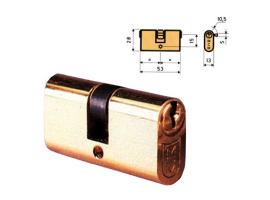 CILINDRO OVAL OV LATON LLAVE SERRETA