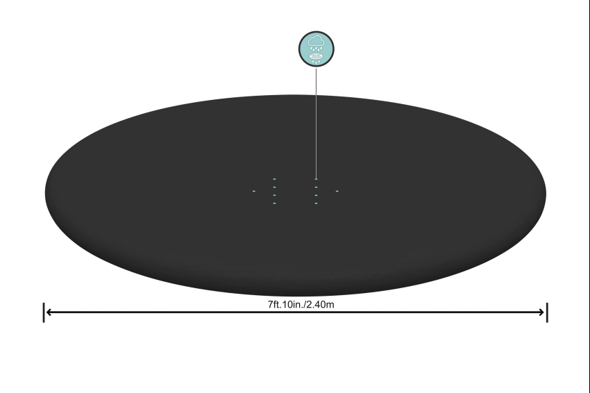 COBERTOR DE PVC PARA PISCINA REDONDA DE ARO
