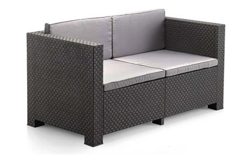 SOFA 2 PLAZAS RATAN RESINA DIVA