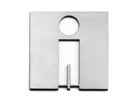 PLACA ICONO INOX 100 MM ESTAMP