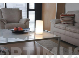 LAMPE DE TABLE LED INTÉGRÉE VERRE BLANC