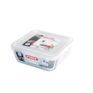 RÉCIPIENT EN VERRE AVEC COUVERCLE EN PYREX