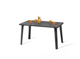 TABLE EN RÉSINE SUNDAY ANTHRACITE
