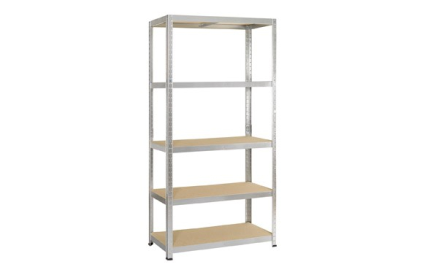 ESTANTERIA METALICA 5 ESTANTES DE MADERA