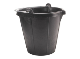 CUBO CONST OBRA 15LT PL NEGRO FIEL K.