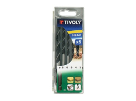 MÈCHES EN BOIS 3 MÈCHES À QUEUE HEXAGONALE SET 5 PI