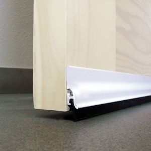 BURLETE BAJO PUERTA ADHESIVO LABIO ALUMINIO