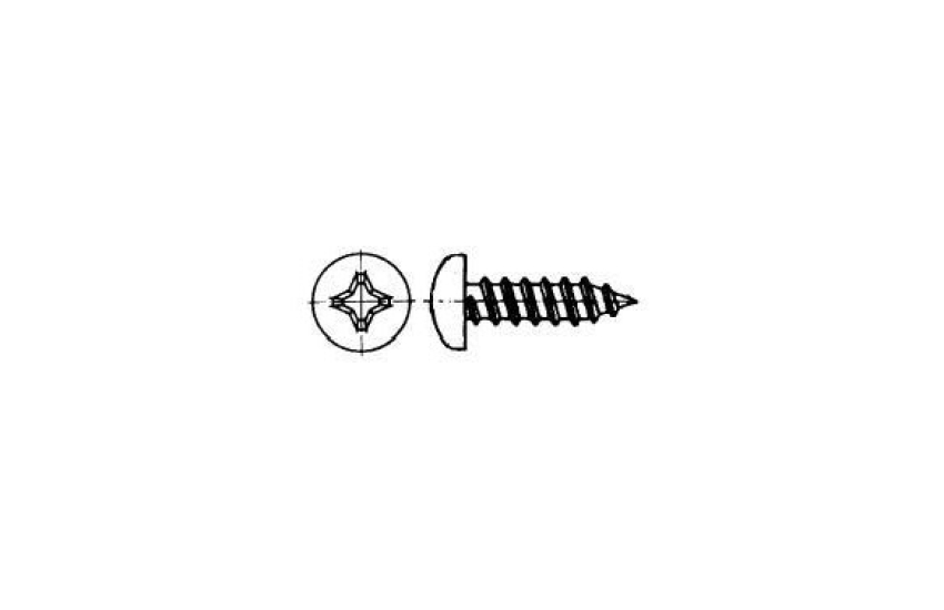 TORNILLO PARKER DIN 7981 C/ALOMADA PHILIPS INOX A2