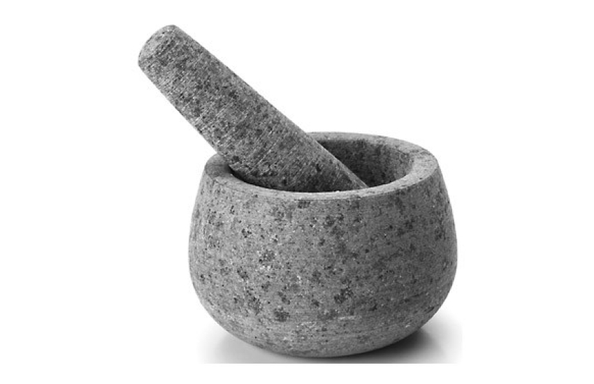 MORTIER DE GRANIT À LA MAIN