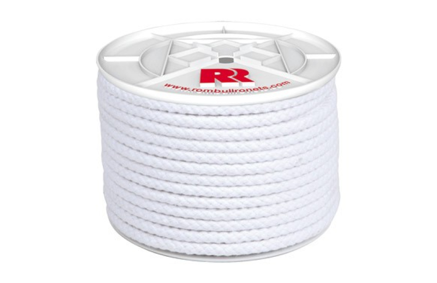 CORDE TRESSÉE EN COTON AVEC ÂME Ø 8 MM CORDE TRESSÉE EN COTON AVEC ÂME Ø 8 MM
