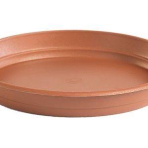PLAT ROND EN FORME DE POT DE FLEURS 'GARDENIA