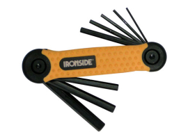 CLÉS À DOUILLES HEXAGONALES (8 PIÈCES) DE 1,5 À 8 MM.