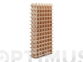 PORTE-BOUTEILLES EN PIN NON VERNI