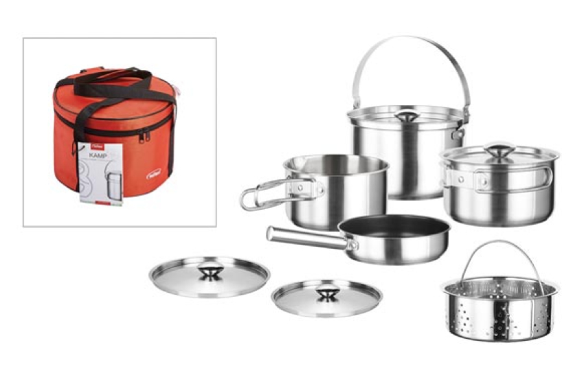 PILE EN ACIER INOXYDABLE EMPILABLE 5P + 2TAPAS