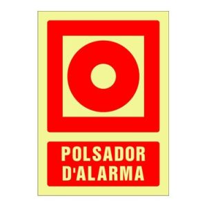 SEÑAL FOTOLUMINISCENTE CONTRA INCENDIO CATALAN