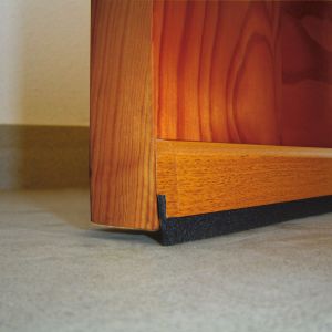BURLETE BAJO PUERTA ADHESIVO CEPILLO MADERA