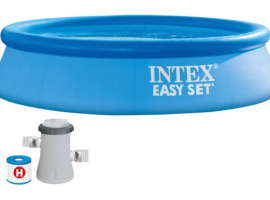 PISCINA REDONDA AUTOPORTANTE EASY SET CON BOMBA