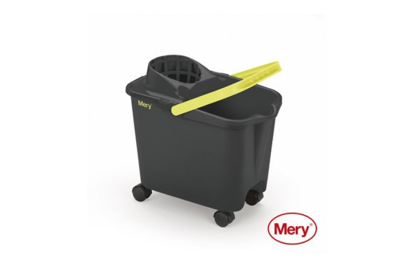 CUBO FREGAR CON RUEDAS ANTRACITA