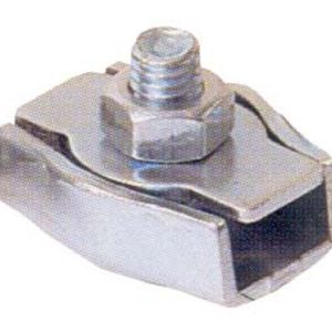 SUJETACABLE PLANO SIMPLE ZINCADO 1 TORNILLO