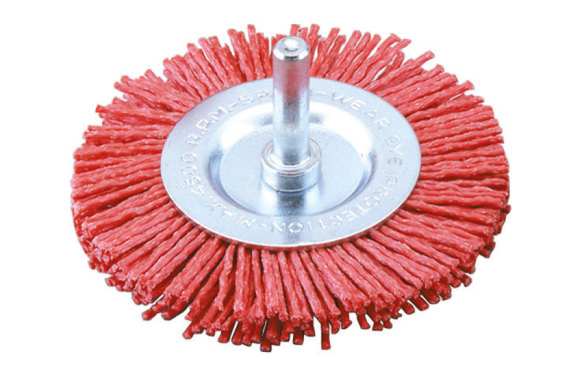 BROSSE À DISQUE EN NYLON ABRASLON ROUGE 6 MM SPIGOT BROSSE À DISQUE EN NYLON ABRASLON ROUGE 6 MM SPIGOT