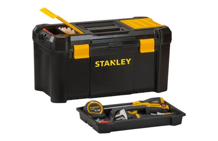 CAJA HERRAMIENTAS PLASTICO NEGRO