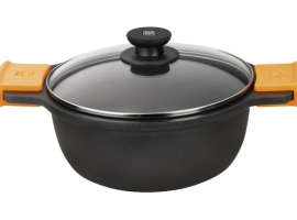COCOTTE EN FONTE D'ALUMINIUM AVEC COUVERCLE EFFICACE