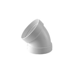 COUDE ÉTANCHE 45º ALUMINIUM BLANC