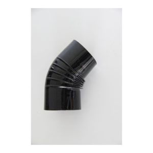 CODO VITRIFICADO NEGRO CHIMENEA