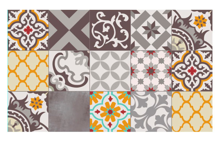 ALFOMBRA VINILICA CROMA 45X75 CM