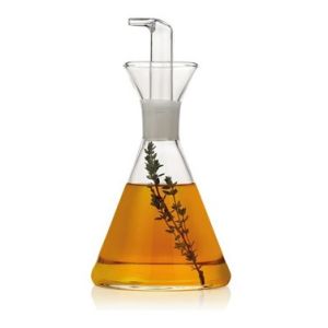 BURETTE À HUILE EN VERRE SOUFFLÉ ANTI-GOUTTE/PTF