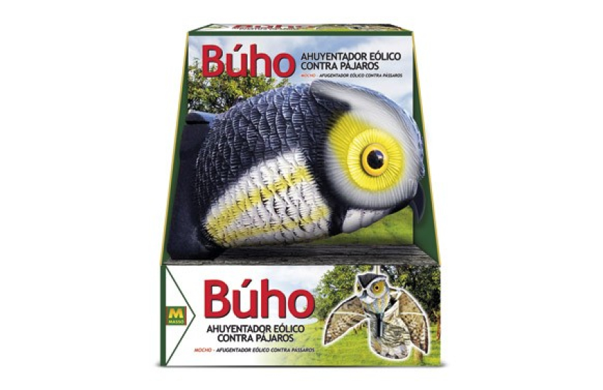 BUHO EOLICO AHUYENTADOR PAJAROS CON ALAS