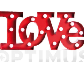 FIGURE MÉTALLIQUE AVEC LEDS