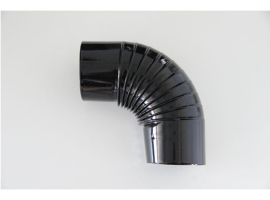 CODO VITRIFICADO NEGRO CHIMENEA