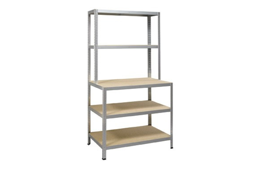 BANCO TRABAJO CON ESTANTES