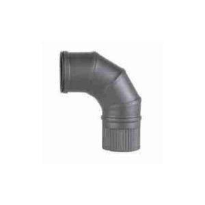 CODO P.SIMPLE INOX 316L PINTADO GRAFITO