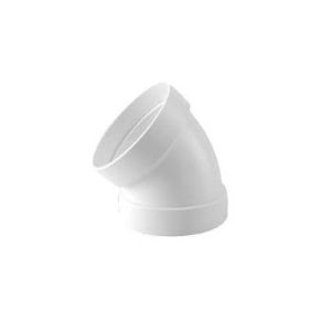 COUDE ÉTANCHE 45º ALUMINIUM BLANC