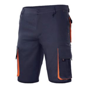 BERMUDA EN COTON POLYESTER MULTIPOCHES
